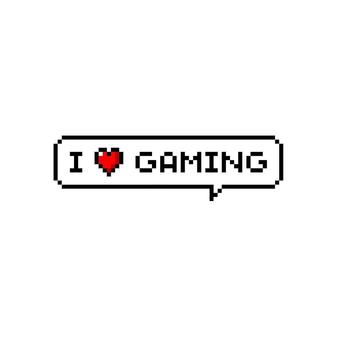I Love Gaming Sticker